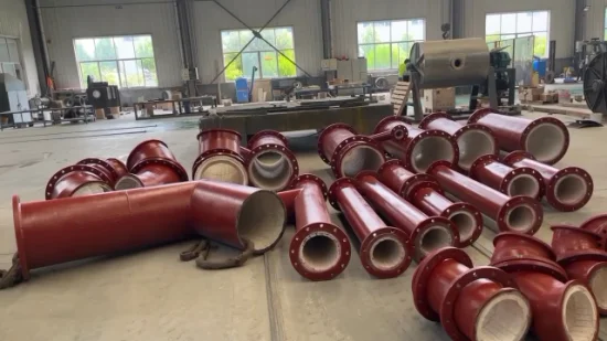 China Qimingxing Wear Resistance Steel Pipe Lined with Alumina Ceramic Tiles