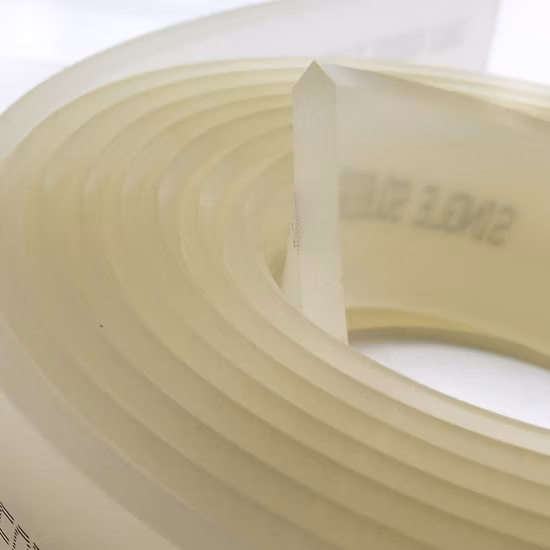 100% Polyurethane Silk Screen Printing Graphic PU Squeegee Rubber