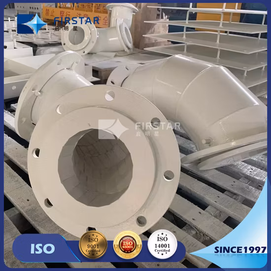 92% Al2O3 High Alumina Ceramic Lined Pipes, Elbows for Coal Industry